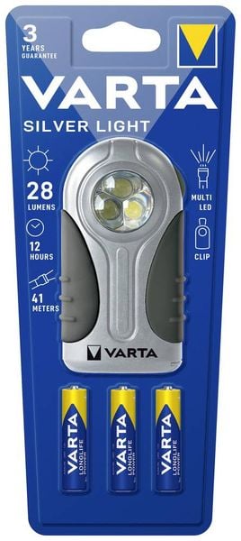 Varta 16647101421 Silver Light 3AAA mit Batt. 2021 Energieeffizienzklasse n.rel