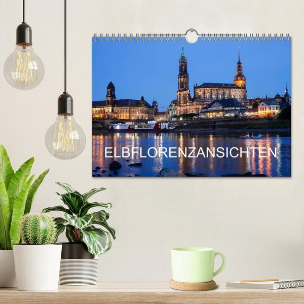 Produktbild: Elbflorenzansichten (Wandkalender 2026 DIN A4 quer), CALVENDO Monatskalender