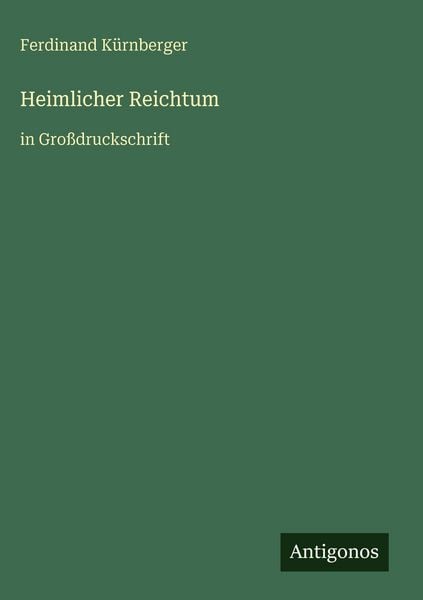 Produktbild: Heimlicher Reichtum