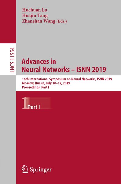 Produktbild: Advances in Neural Networks &ndash; ISNN 2019
