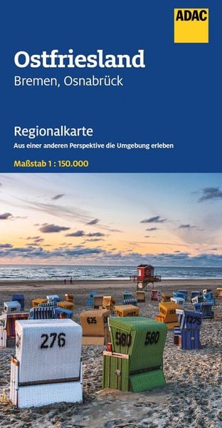 Produktbild: ADAC Regionalkarte 04 Ostfriesland 1:150.000