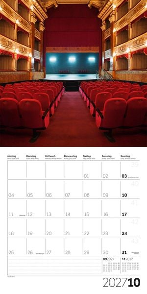 Produktbild: Die Farbe Rot Kalender 2027 - 30x30 - Art12
