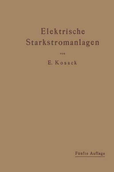 Produktbild: Elektrische Starkstromanlagen