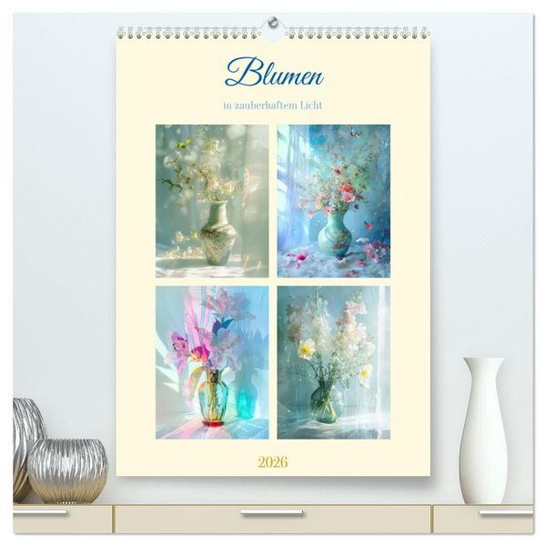 Produktbild: Blumen in zauberhaftem Licht (hochwertiger Premium Wandkalender 2026 DIN A2 hoch), Kunstdruck in Hochglanz
