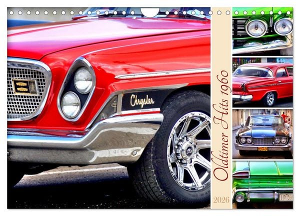 Produktbild: Oldtimer Hits 1960 (Wandkalender 2026 DIN A4 quer), CALVENDO Monatskalender