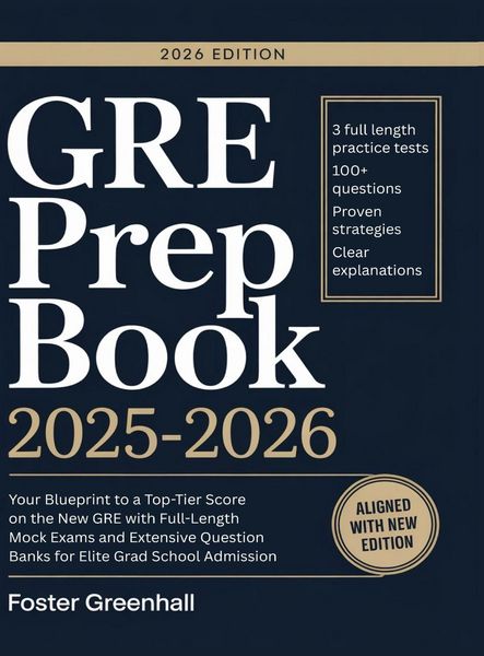 Produktbild: GRE Prep Book 2025-2026