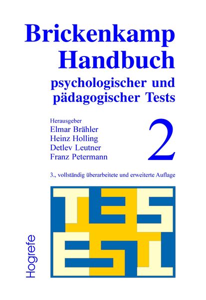 Produktbild: Brickenkamp Handbuch psychologischer und p&auml;dagogischer Tests