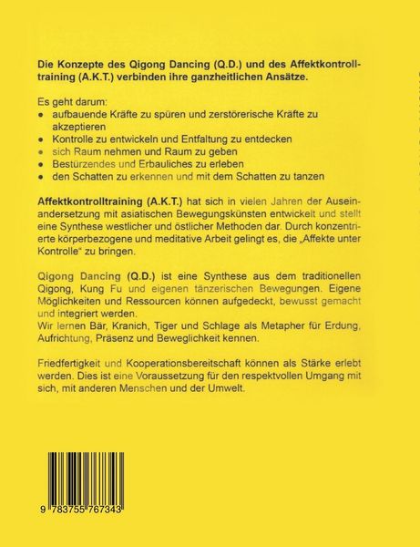 Produktbild: Affektkontrolltraining Qigong Dancing
