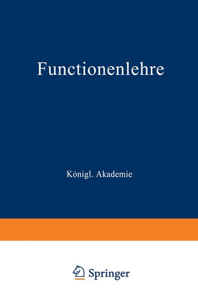 Produktbild: Functionenlehre