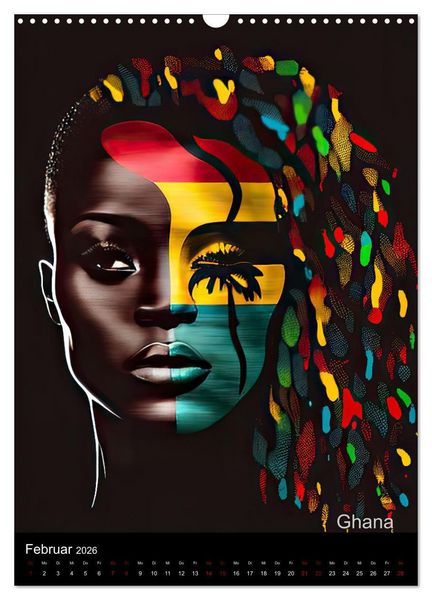 Produktbild: Afrikanische Sch&ouml;nheiten (Wandkalender 2026 DIN A3 hoch), CALVENDO Monatskalender