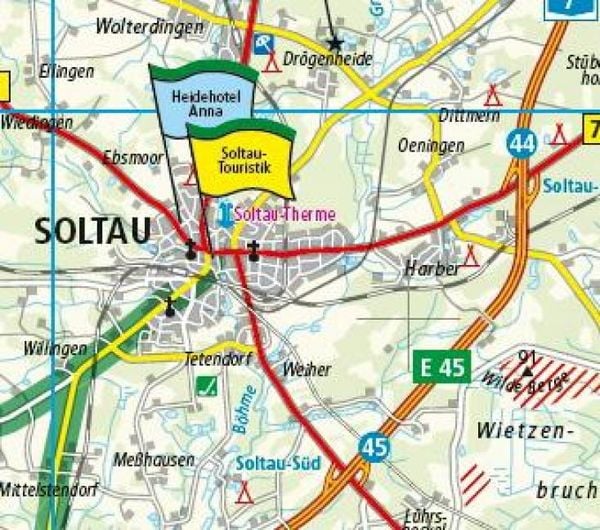 Produktbild: Publicpress Motorradkarte L&uuml;neburger Heide 1:200.000