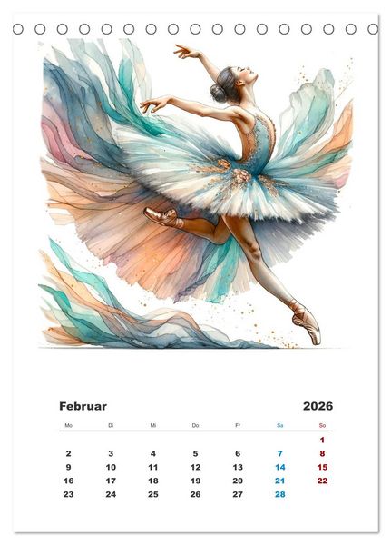 Produktbild: Tanz aus der Stille (Tischkalender 2026 DIN A5 hoch), CALVENDO Monatskalender
