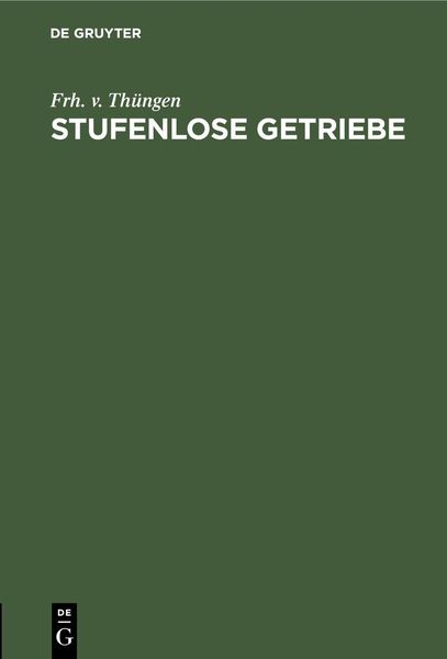Produktbild: Stufenlose Getriebe