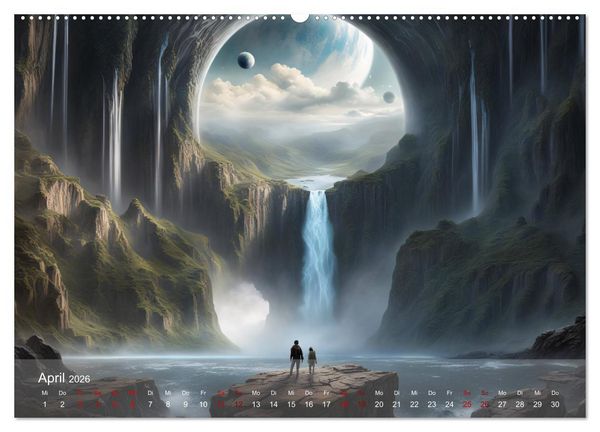 Produktbild: Epische Aussichten (hochwertiger Premium Wandkalender 2026 DIN A2 quer), Kunstdruck in Hochglanz