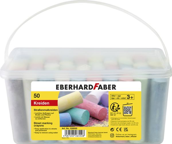 Produktbild: Eberhard Faber 526550 - Stra&szlig;enmalkreide, 50er Eimer