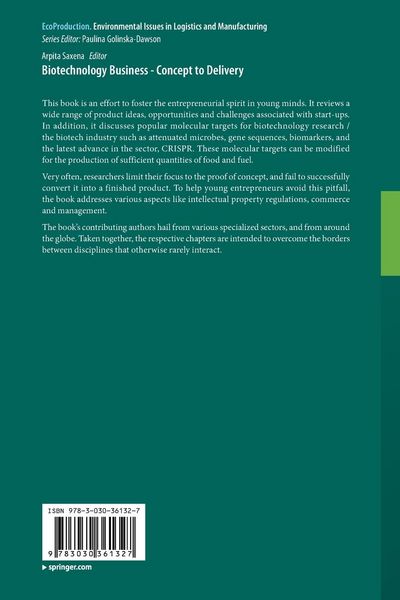 Produktbild: Biotechnology Business - Concept to Delivery