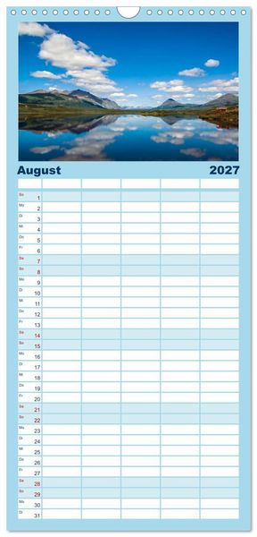 Produktbild: Familienplaner 2027 - Der Alaska Kalender mit 5 Spalten (Wandkalender, 21 x 45 cm) CALVENDO