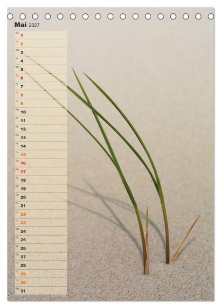 Produktbild: Zwischen D&uuml;nen und Watt / Geburtstagskalender (Tischkalender 2027 DIN A5 hoch), CALVENDO Monatskalender
