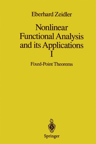 Produktbild: Nonlinear Functional Analysis and its Applications