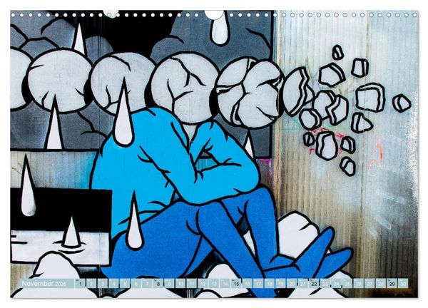 Produktbild: Street art Amsterdam Michael Jaster (Wandkalender 2026 DIN A3 quer), CALVENDO Monatskalender
