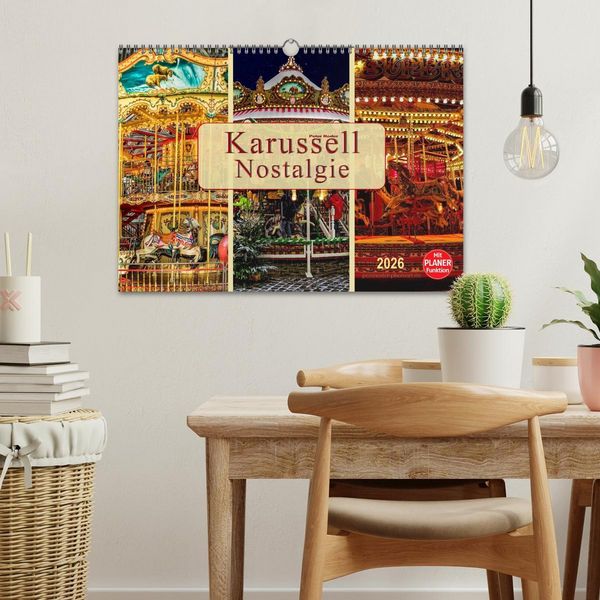 Produktbild: Karussell - Nostalgie (Wandkalender 2026 DIN A3 quer), CALVENDO Monatskalender
