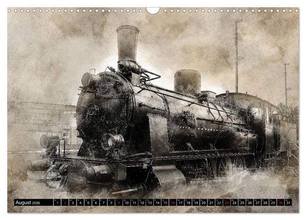 Produktbild: Dampflok Impressionen (Wandkalender 2026 DIN A3 quer), CALVENDO Monatskalender