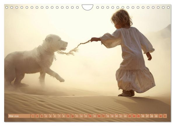 Produktbild: Mensch und Tier &ndash; W&uuml;stenfantasien (Wandkalender 2026 DIN A4 quer), CALVENDO Monatskalender