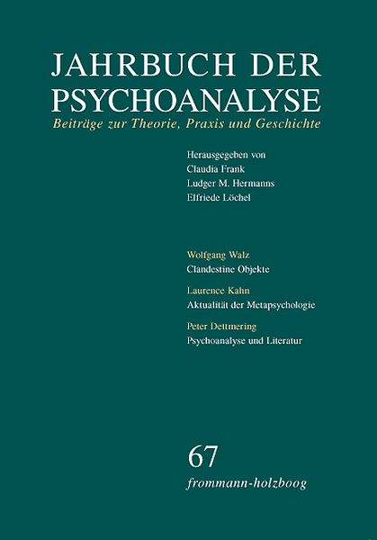 Produktbild: Jahrbuch der Psychoanalyse / Band 67