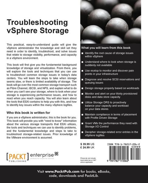 Produktbild: Troubleshooting Vsphere Storage