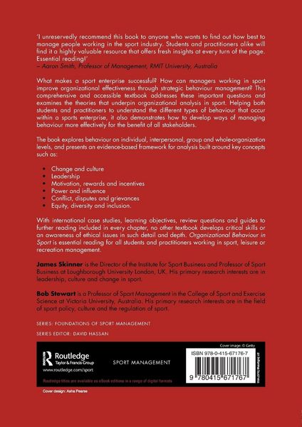 Produktbild: Organizational Behaviour in Sport