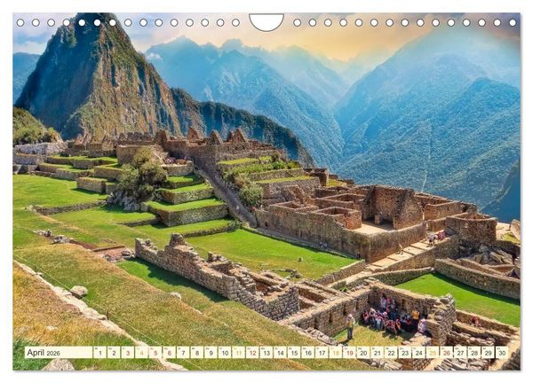 Produktbild: Machu Picchu - Stadt der Inka (Wandkalender 2026 DIN A4 quer), CALVENDO Monatskalender