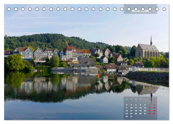 Produktbild: Bilderbogen Bergisches Land (Tischkalender 2026 DIN A5 quer), CALVENDO Monatskalender