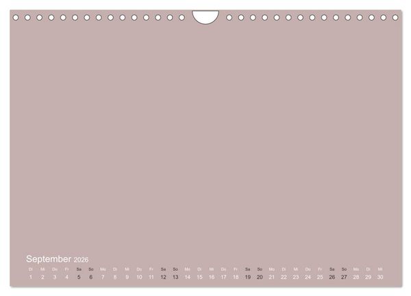 Produktbild: DIY Bastel-Kalender -Erdige Pastell Farben- Zum Selbstgestalten (Wandkalender 2026 DIN A4 quer), CALVENDO Monatskalender