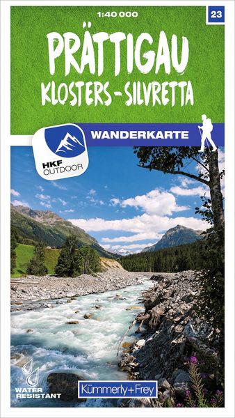 Produktbild: K&uuml;mmerly+Frey Wanderkarte 23 Pr&auml;ttigau 1:40.000