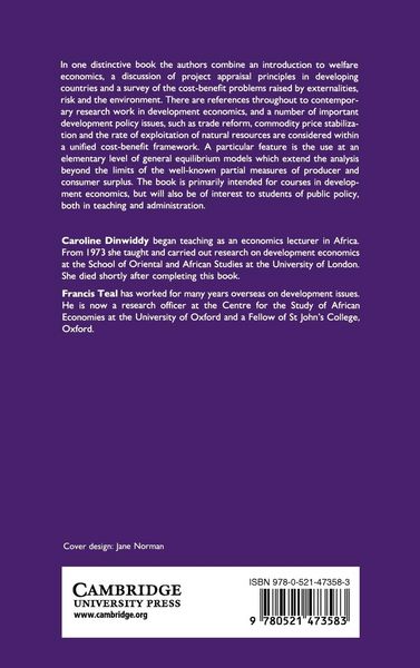Produktbild: Principles of Cost-Benefit Analysis for Developing Countries