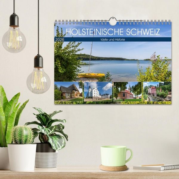 Produktbild: HOLSTEINISCHE SCHWEIZ Idylle und Historie (Wandkalender 2026 DIN A4 quer), CALVENDO Monatskalender