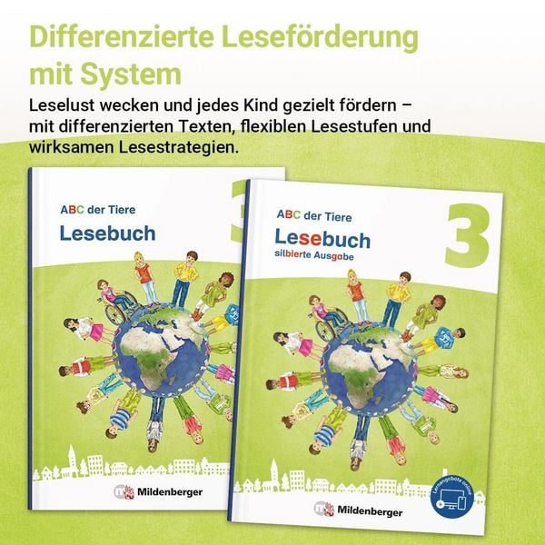 Produktbild: ABC der Tiere 3 Neubearbeitung &ndash; Lesebuch silbierte Ausgabe