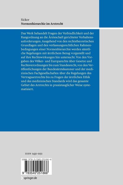 Produktbild: Normenhierarchie im Arztrecht