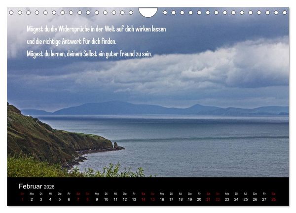 Produktbild: Irland - Irische Segensw&uuml;nsche (Wandkalender 2026 DIN A4 quer), CALVENDO Monatskalender