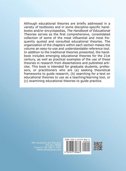 Produktbild: The Handbook of Educational Theories (Hc)