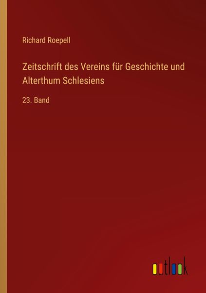 Produktbild: Zeitschrift des Vereins f&uuml;r Geschichte und Alterthum Schlesiens