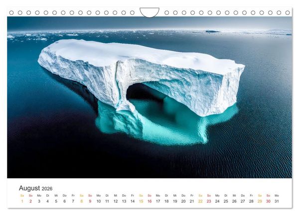 Produktbild: Antarktis - eisige Sch&ouml;nheit (Wandkalender 2026 DIN A4 quer), CALVENDO Monatskalender