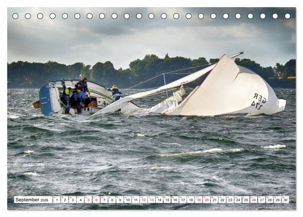 Produktbild: Leidenschaft Segeln (Tischkalender 2026 DIN A5 quer), CALVENDO Monatskalender