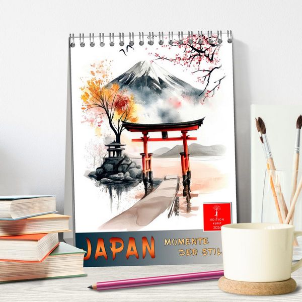 Produktbild: Japan - Momente der Stille (Tischkalender 2026 DIN A5 hoch), CALVENDO Monatskalender