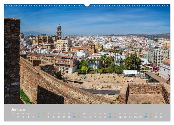 Produktbild: Malaga - andalusische Mittelmeerk&uuml;ste (Wandkalender 2026 DIN A2 quer), CALVENDO Monatskalender