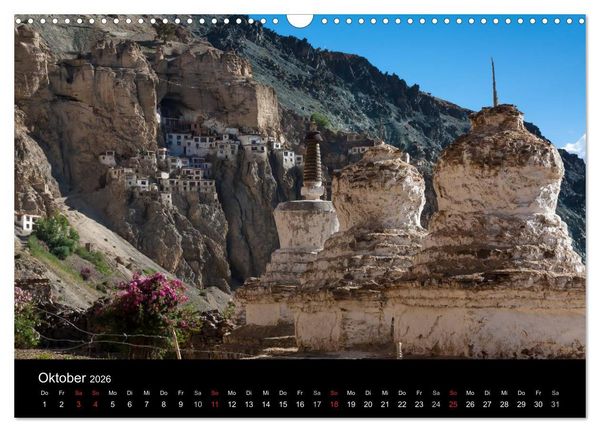 Produktbild: Buddhistische Ch&ouml;rten im Himalaya (Wandkalender 2026 DIN A3 quer), CALVENDO Monatskalender