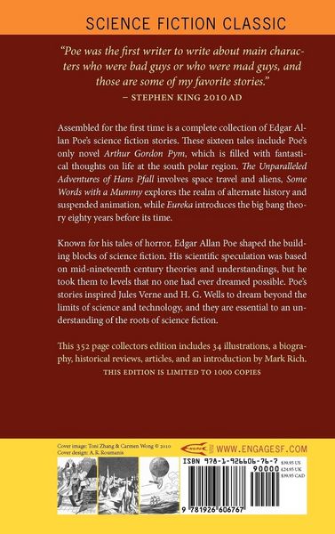 Produktbild: The Complete Science Fiction of Edgar Allan Poe (Illustrated Collectors Edition) (SF Classic) 1000 Copy Limited Edition