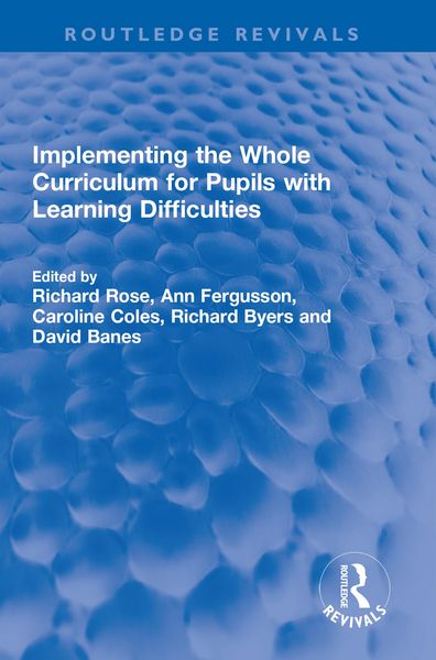 Produktbild: Implementing the Whole Curriculum for Pupils with Learning Difficulties