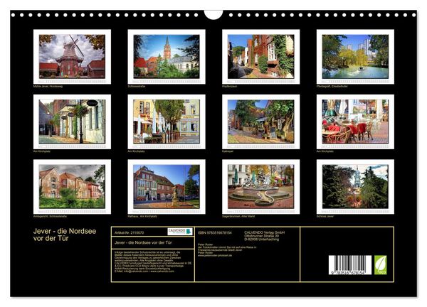 Produktbild: Jever - die Nordsee vor der T&uuml;r (Wandkalender 2026 DIN A3 quer), CALVENDO Monatskalender