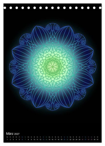 Produktbild: Mandala-Kalender 2027 (Tischkalender 2027 DIN A5 hoch), CALVENDO Monatskalender